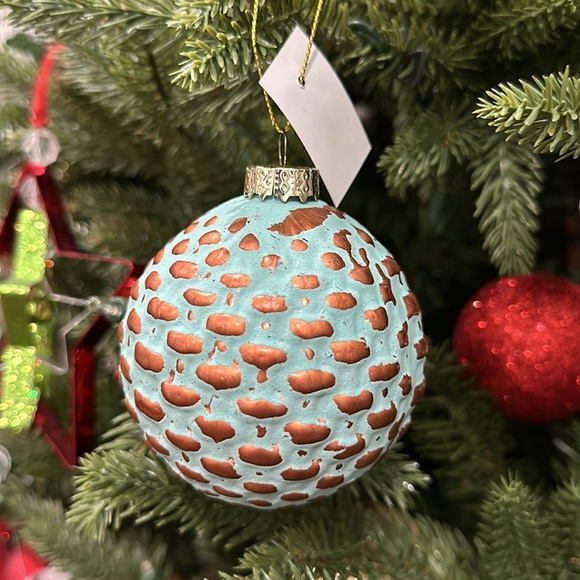 Lenox Turquoise Glass Ornament Ball Set - Picture 4 of 5